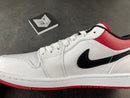 Jordan 1 Low White University Red Black - DRIP DOS ARTISTAS 