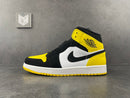 Jordan 1 Mid Yellow Toe Black - DRIP DOS ARTISTAS 