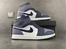 Jordan 1 Mid Obsidian Sanded Purple - DRIP DOS ARTISTAS 